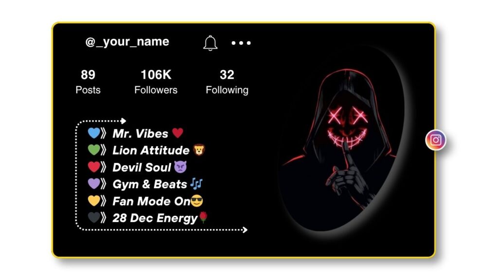 Devil Bio For Instagram