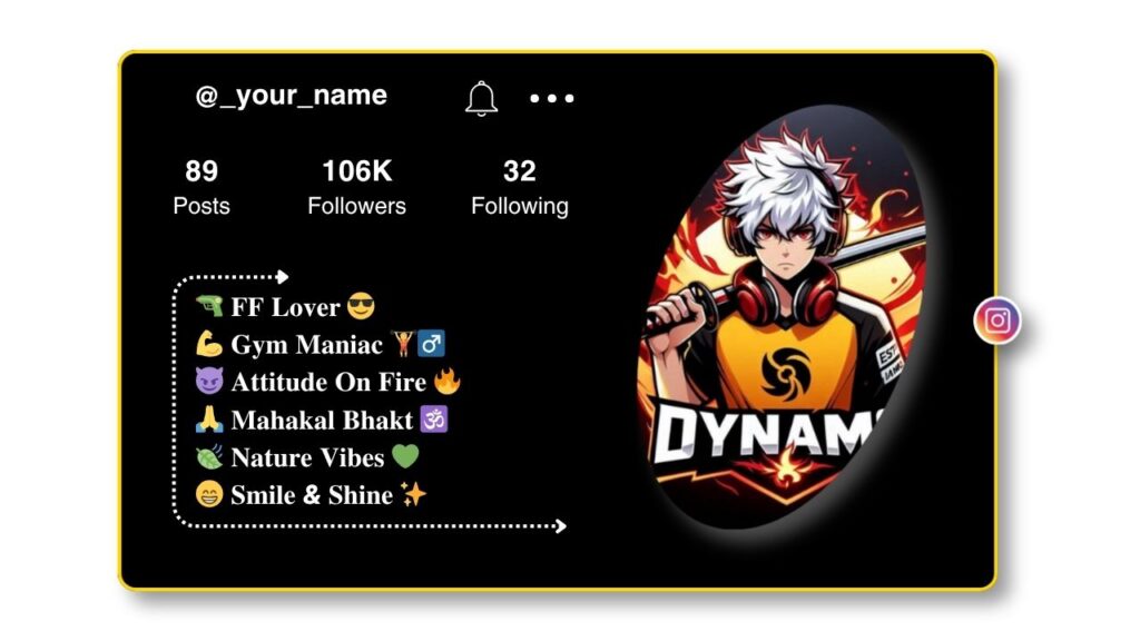 Best Free Fire Bio for Instagram