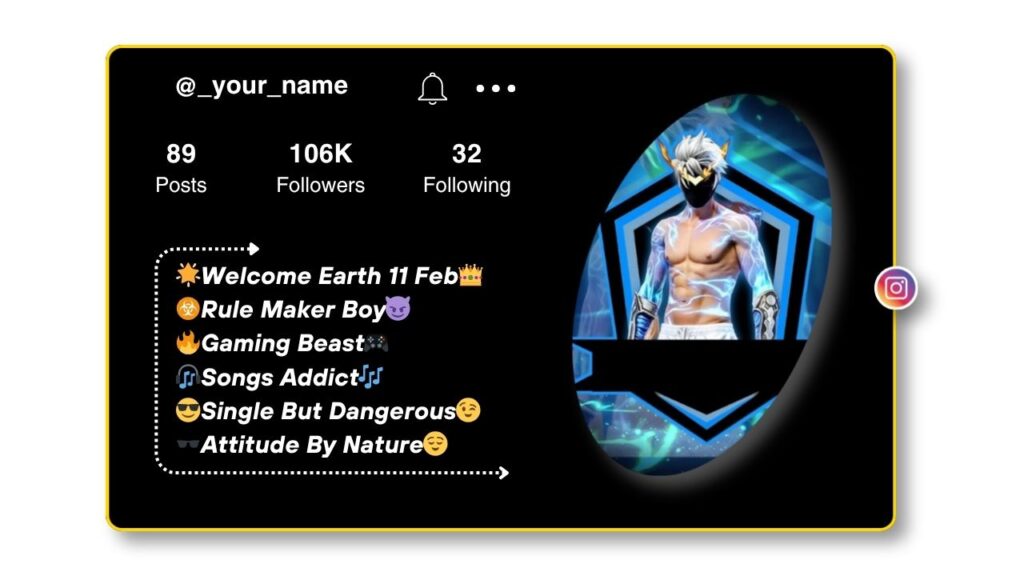 Instagram Bio for Free Fire