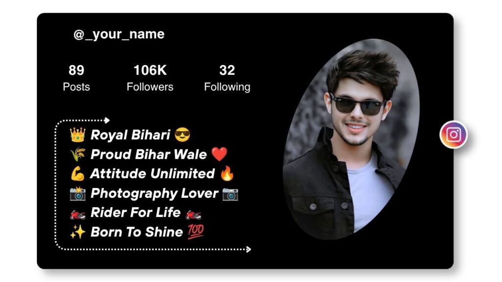Bihari Bio for Instagram Stylish