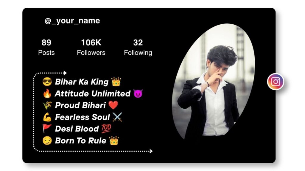 Bihari Attitude Bio for Instagram
