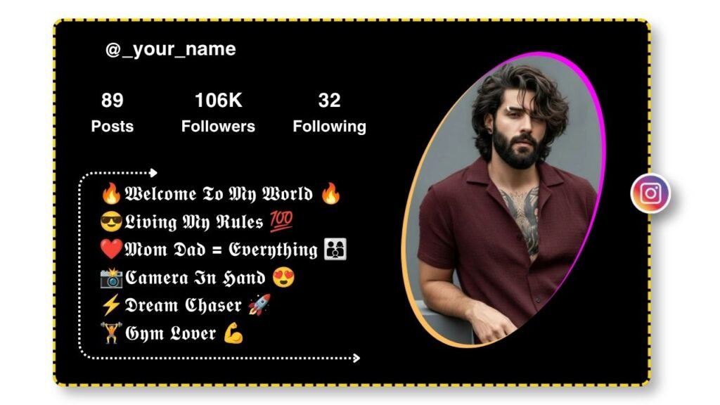 Instagram bio for Boys Stylish font