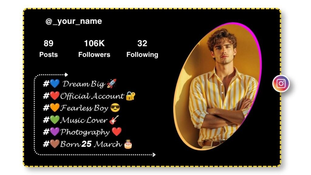 Instagram bio for Boys