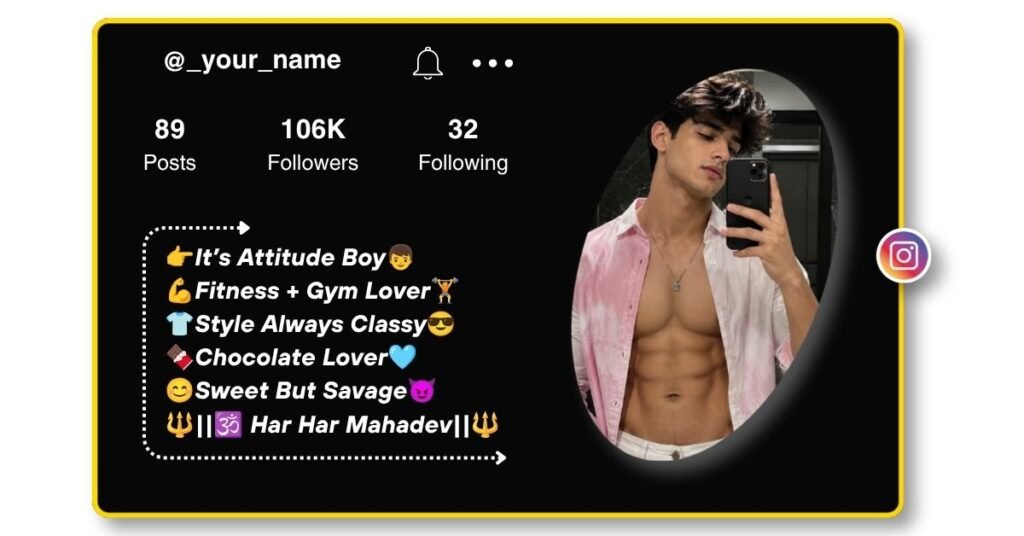 Gym Bio for Instagram for Boys