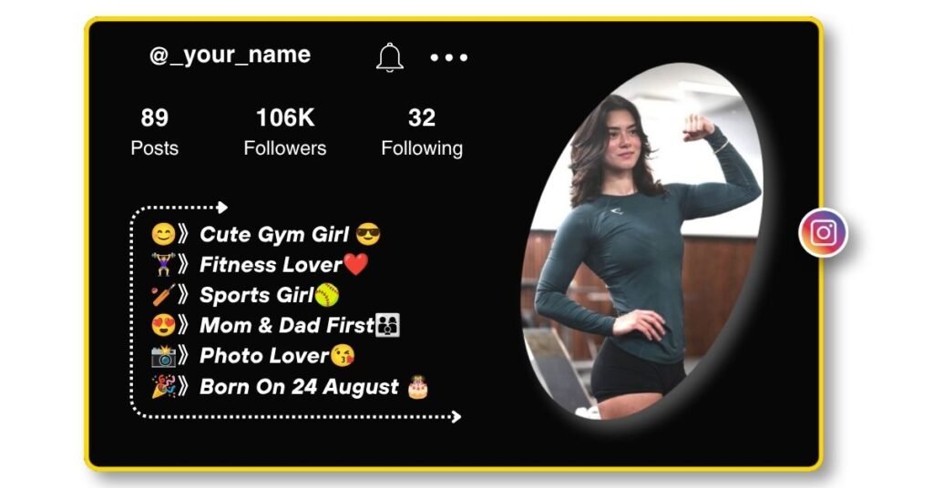 Gym Bio for Instagram for Girls