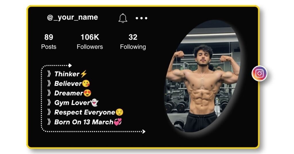 Short Gym Bio for Instagram