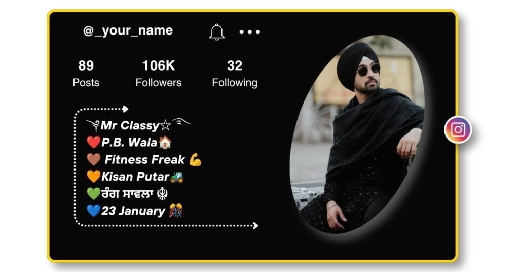 Instagram Bio in Punjabi