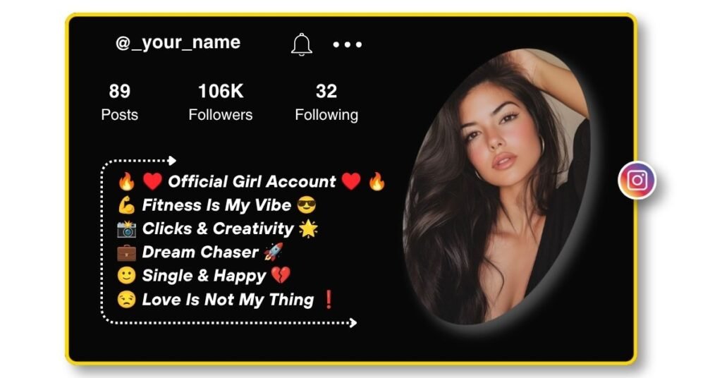 Instagram VIP Bio for Girls