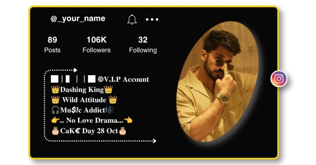 Stylish Instagram VIP Bio