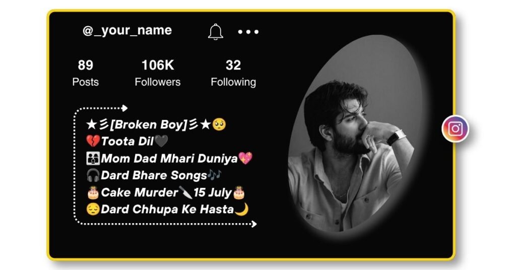 Broken Heart Bio for Instagram